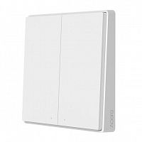 Умный выключатель Aqara Smart Wall Switch D1 (двойной, с нулевой линеей) White (QBKG24LM) — фото